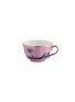首图 –点击放大 - GINORI 1735 - Oriente Italiano Gold Azalea金围边水墨图案陶瓷茶杯－蓝色及粉色