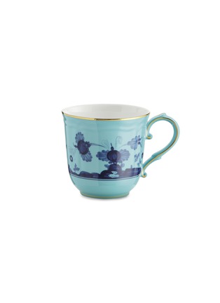 首图 –点击放大 - GINORI 1735 - Oriente Italiano Gold Iris金围边水墨图案陶瓷茶杯－深蓝色及浅蓝色