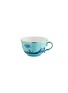 首图 –点击放大 - GINORI 1735 - ORIENTE ITALINO GOLD IRIS金围边水墨图案陶瓷茶杯－蓝色及浅蓝色