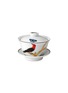 首图 –点击放大 - BERNARDAUD - AUX OISEAUX雀鸟树枝图案陶瓷茶碟及连盖茶杯三件套