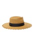 模特儿示范图 - 点击放大 - ERIC JAVITS - CANNES拼色帽带几何边编织宽檐帽