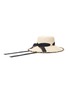 模特儿示范图 - 点击放大 - ERIC JAVITS - ARUBA拼色帽带须边编织宽檐帽