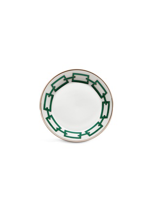 首图 –点击放大 - GINORI 1735 - CATENA SMERALDO金围边链条图案陶瓷茶碟－绿色（13.5cm）