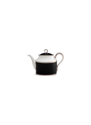 首图 –点击放大 - GINORI 1735 - Contessa Onice金围边拼色陶瓷茶壶－黑色及白色