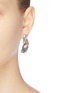 细节 - 点击放大 - EJING ZHANG - AVALON不对称几何树脂镀18k金纯银耳环