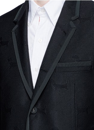 细节 - 点击放大 - THOM BROWNE - 腊肠犬提花混羊毛西装外套