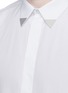 细节 - 点击放大 - GIVENCHY - 三角领饰纯棉府绸衬衫