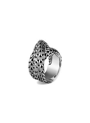 首图 - 点击放大 - JOHN HARDY - Classic Chain Tiga女士纯银几何纹理层叠造型戒指