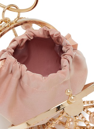 细节 - 点击放大 - ROSANTICA - 'Mini Sasha' faux pearl crystal embellished top handle bag