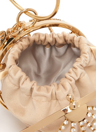 细节 - 点击放大 - ROSANTICA - 'Super Holly' faux pearl crystal embellished top handle bag