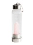 首图 -点击放大 - GLACCE - 玫瑰石英水晶点缀不锈钢玻璃水瓶