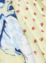 细节 - 点击放大 - PORTSPURE - 拼色品牌标志条纹花卉及抽象图案百褶半裙