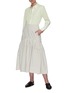 模特儿示范图 - 点击放大 - 3.1 PHILLIP LIM - 褶裥混棉半裙