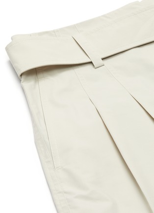  - 3.1 PHILLIP LIM - 腰带褶裥混棉短裤