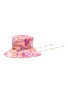 首图 - 点击放大 - LOEWE - PAULA'S IBIZA品牌名称拼贴荷花图案纯棉渔夫帽