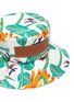 细节 - 点击放大 - LOEWE - PAULA'S IBIZA品牌名称拼贴荷花图案纯棉渔夫帽