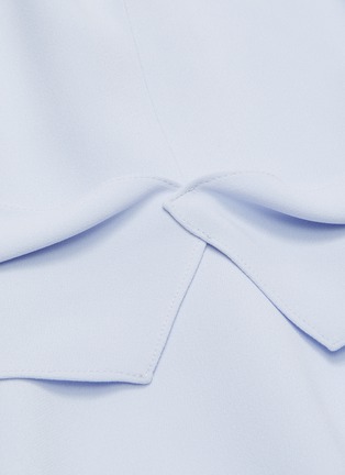 细节 - 点击放大 - ROLAND MOURET - KATIOS系带切割搭叠褶裥连衣裙