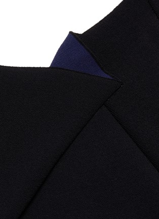 细节 - 点击放大 - ROLAND MOURET - KLINT拼色褶裥开衩无袖连衣裙