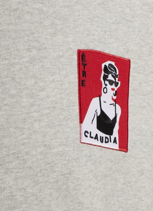 细节 - 点击放大 - ÊTRE CÉCILE - Claudia Schiffer徽章纯棉卫衣