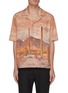 首图 - 点击放大 - RHUDE - 品牌名称仙人掌沙漠图案纯棉短袖衬衫