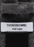 细节 - 点击放大 - THOM BROWNE - 四重条纹羊毛混羊绒领带