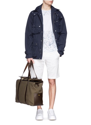 模特儿示范图 - 点击放大 - MONCLER - 墨点印花纯棉T恤