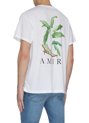 背面 - 点击放大 - AMIRI - 品牌名称香蕉树图案纯棉T恤