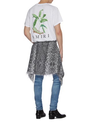 模特儿示范图 - 点击放大 - AMIRI - 品牌名称香蕉树图案纯棉T恤