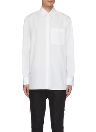 首图 - 点击放大 - VALENTINO GARAVANI - 拼贴口袋系带oversize纯棉衬衫