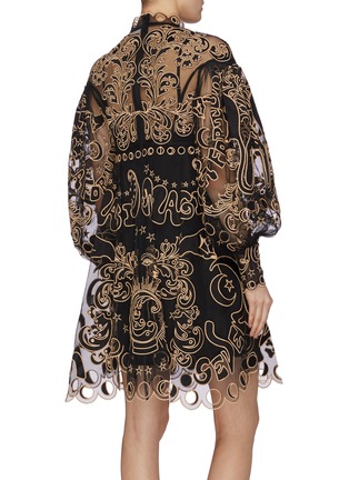 背面 - 点击放大 - ZIMMERMANN - Ladybeetle镂空花边趣味复古图案透视网纱连衣裙