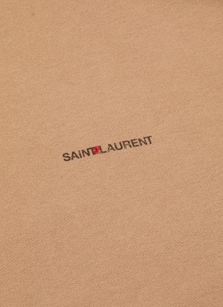  - SAINT LAURENT - RIVE GAUCHE品牌名称纯棉连帽卫衣
