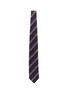 模特儿示范图 - 点击放大 - STEFANOBIGI MILANO - 拼色条纹真丝领带