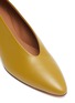 细节 - 点击放大 - GRAY MATTERS - GEMMA金属感几何鞋跟真皮奶奶鞋
