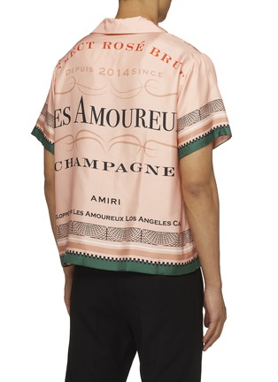 背面 - 点击放大 - AMIRI - AMOUREUX几何图案桑蚕丝短袖衬衫