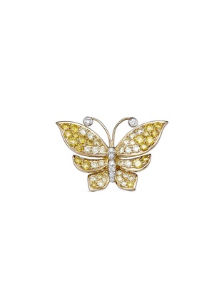 首图 - 点击放大 - SARAH ZHUANG - 钻石18k金蝴蝶造型戒指