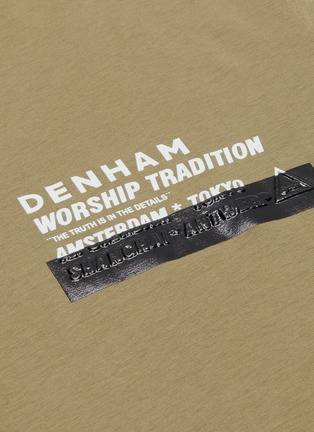  - DENHAM - Worship Tradition标语英文字纯棉T恤
