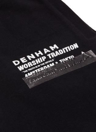  - DENHAM - Worship Tradition抽绳裤腰标语英文字休闲短裤