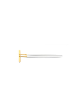 首图 –点击放大 - CUTIPOL - GOA镀金不锈钢筷子及筷枕套装－白色及金色