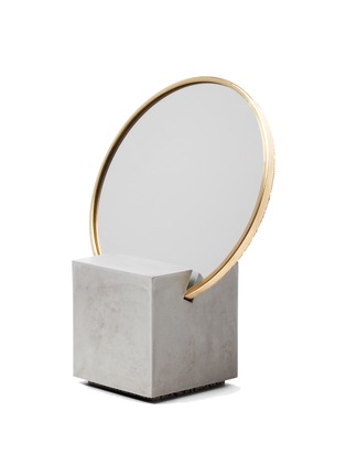 首图 –点击放大 - SLASH OBJECTS - 方形底座黄铜橡胶圆镜—灰色