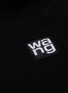 细节 - 点击放大 - T BY ALEXANDER WANG - Logo拼贴高领T恤式针织连衣裙