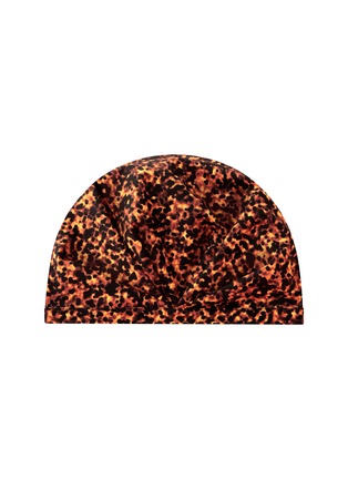 细节 -点击放大 - SHHHOWERCAP - 豹纹图案浴帽 – 棕色