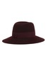 模特儿示范图 - 点击放大 - MAISON MICHEL - VIRGINIE拼色帽带毛毡宽檐帽