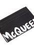 细节 - 点击放大 - ALEXANDER MCQUEEN - 拼色品牌名称真皮卡片套