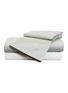 首图 –点击放大 - FRETTE - RIBBON曲线暗格纹提花特大双人床纯棉四件套－灰绿色及奶白色