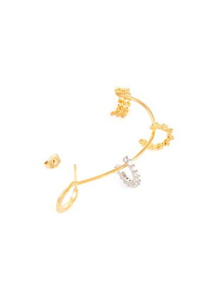 细节 - 点击放大 - JOANNA LAURA CONSTANTINE - Twisted wire gemstone embellished earcuff