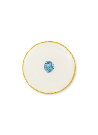 首图 –点击放大 - CORALLA MAIURI - Blue Marble抽象图案陶瓷餐盘－蓝色