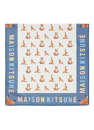 首图 - 点击放大 - MAISON KITSUNÉ - 品牌名称拼色围边瑜伽狐狸图案毛巾