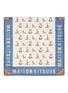 首图 - 点击放大 - MAISON KITSUNÉ - 品牌名称拼色围边瑜伽狐狸图案毛巾