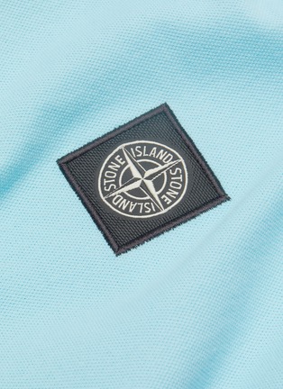  - STONE ISLAND - LOGO徽章拼色条纹棉质POLO衫