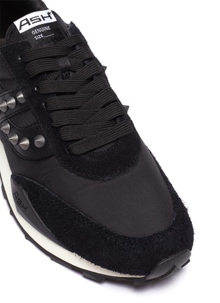 细节 - 点击放大 - ASH - Spider Studs铆钉点缀真皮及绒面皮拼贴运动鞋